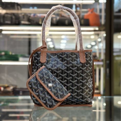 goyard anjou mini brown|goyard anjou mini price.